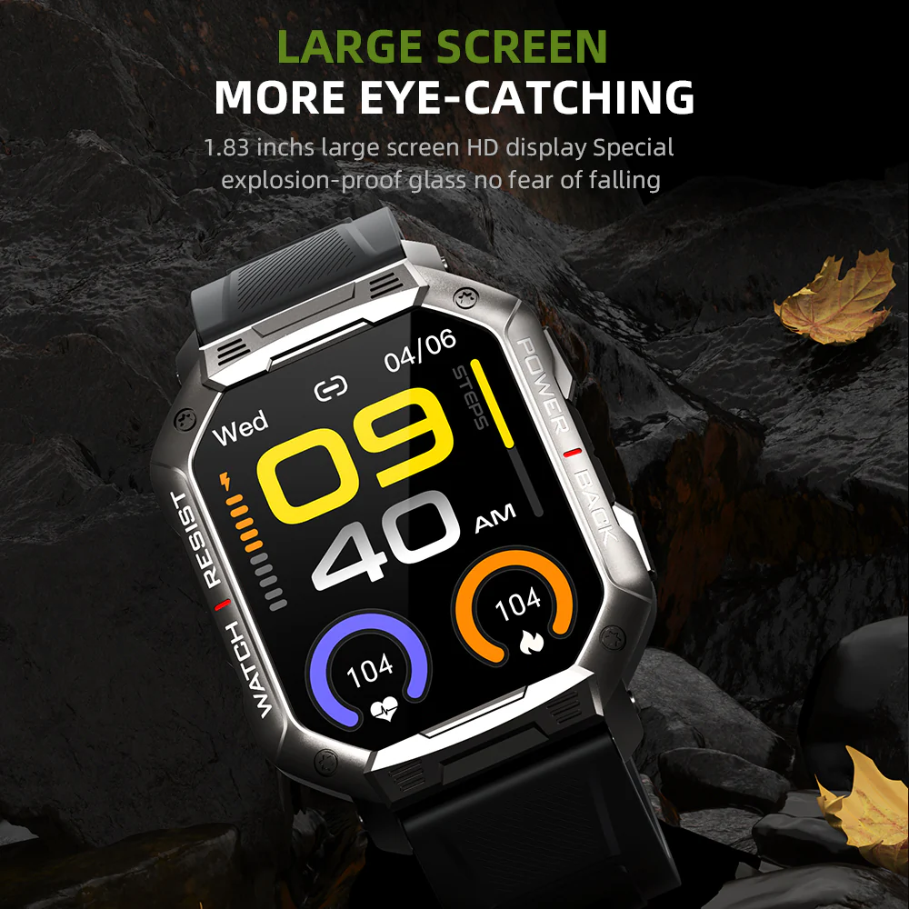 Đồng Hồ Thông Minh Kumi U3 Pro, Nghe Gọi Đt, Đọc Tin Nhắn, Chống Nước, Đo Nhịp Tim