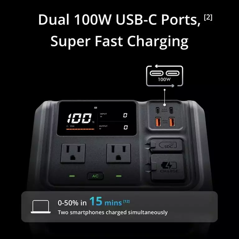 DJI POWER 500 - TRẠM SẠC ĐIỆN DI ĐỘNG 1000W