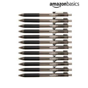 Hộp 12 chiếc bút bi Amazon Basics B09PNYMC23 - Màu đen