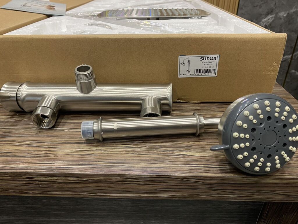 Bộ sen cây tắm nóng lạnh SUPOR 251743-03-LS, inox 304